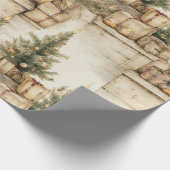 Schönes Weihnachtsfest Geschenkpapier (Ecke)