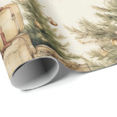 Schönes Weihnachtsfest Geschenkpapier (Rolleneckpunkt)