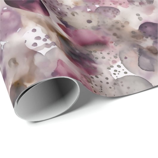 Schönes Weihnachtsfest im Wasserfarben Geschenkpapier (Rolleneckpunkt)