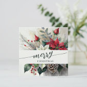 Schönes Weihnachtsgebäck Bouquet Foto Feiertagskarte (Stehend Vorderseite)