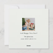 Schönes Weihnachtsgebäck Bouquet Foto Feiertagskarte (Rückseite)