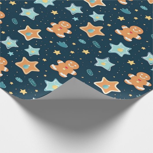 Schönes Weihnachtsgebäck Geschenkpapier (Ecke)