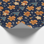 Schönes Weihnachtsgebäck Geschenkpapier (Ecke)