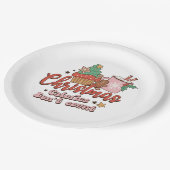 Schönes Weihnachtsgeschenk Pappteller (Schrägansicht)