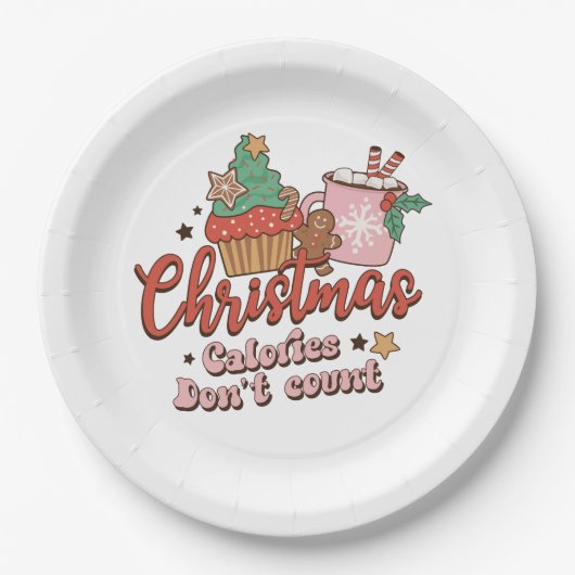 Schönes Weihnachtsgeschenk Pappteller (Vorderseite)