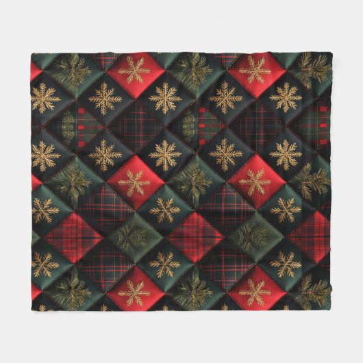 Schönes Weihnachtsgeschmack Fleecedecke (Vorderseite (Horizontal))