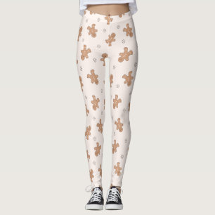 Schönes Weihnachtsgingerbrot Muster Leggings
