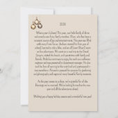 Schönes Weihnachtsjahr in Boho Feiertagskarte (Rückseite)