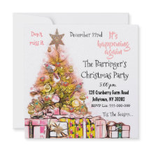 Schönes Weihnachtsjubiläum Party Pink