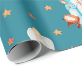 Schönes Weihnachtskrippen-Papier Geschenkpapier (Rolleneckpunkt)