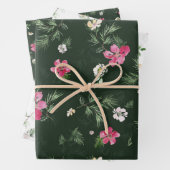 Schönes Weihnachtsmuster der Wasserfarbe - Blume Geschenkpapier Set (Beispiel)