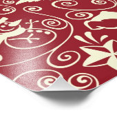 Schönes Weihnachtsmuster Fotodruck (Ecke)