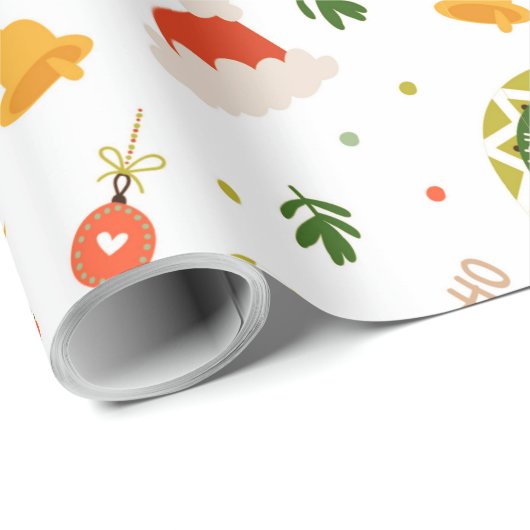 Schönes Weihnachtsmuster Geschenkpapier (Rolleneckpunkt)