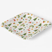 Schönes Weihnachtsmuster Pappteller (Gewinkelt)