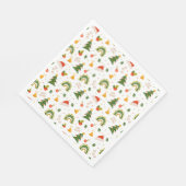 Schönes Weihnachtsmuster Serviette (Ecke)