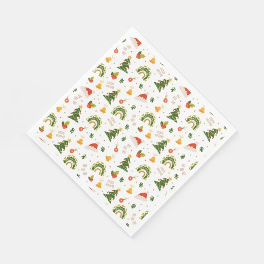 Schönes Weihnachtsmuster Serviette (Ecke)