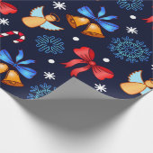 Schönes Weihnachtsmuster Wrapping Paper Geschenkpapier (Ecke)