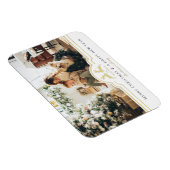 Schönes Weihnachtsrahmen Personalisiertes Foto Hol Magnet (Rechte Seite)