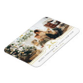 Schönes Weihnachtsrahmen Personalisiertes Foto Hol Magnet (Linke Seite)