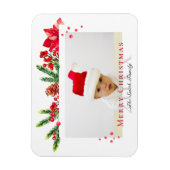 Schönes Weihnachtsrahmen Personalisiertes Foto Magnet (Vertikal)