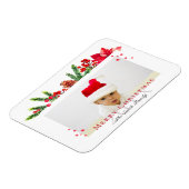 Schönes Weihnachtsrahmen Personalisiertes Foto Magnet (Linke Seite)