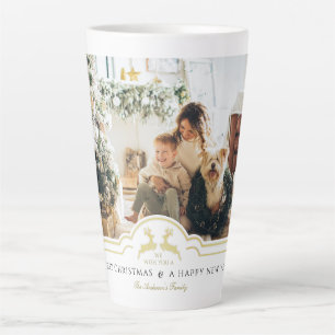 Schönes Weihnachtsrahmen Personalisiertes Foto Milchtasse