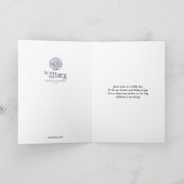 Schönes Weihnachtsschongebiet St Mary Feiertagskarte (Innenseite)