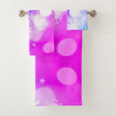 Schönes Weihnachtstuch mit Schneeflocken Badhandtuch Set (Insitu)