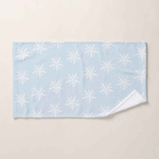 Schönes Weihnachtstuch-Set in hellblauem Badhandtuch Set (Handtuch)