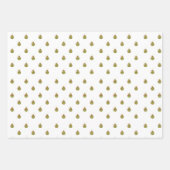 Schönes Weihnachtswrapping Paper Flat Sheet Set 3 Geschenkpapier Set (Vorderseite 3)