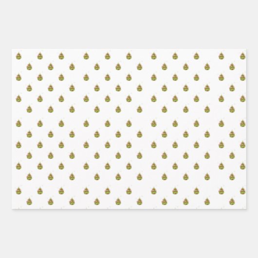 Schönes Weihnachtswrapping Paper Flat Sheet Set 3 Geschenkpapier Set (Vorderseite 3)