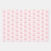 Schönes Weihnachtswrapping Paper Flat Sheet Set 3 Geschenkpapier Set (Vorderseite 2)