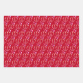 Schönes Weihnachtswrapping Paper Flat Sheet Set 3 Geschenkpapier Set (Vorderseite)