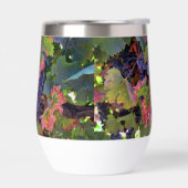 Schönes Weinglas mit Weintrauben (Links)