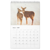 Schönes Weiß angebundene Rotwild Kalender (Mär 2027)