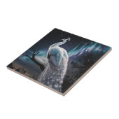 Schönes Weiß Pfau Aurora Borealis Landschaftlich Fliese (Seite)