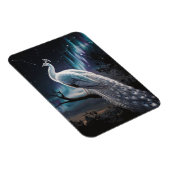 Schönes Weiß Pfau Aurora Borealis Landschaftlich Magnet (Rechte Seite)