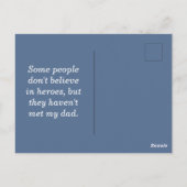 Schönes Weiß Schwarzer Sonnenuntergang Vatertag Postkarte (Rückseite)