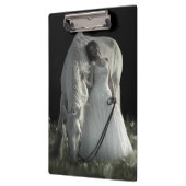 Schönes Weiße Pferd Klemmbrett (Links)