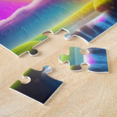 Schönes Weiße Pferd Puzzle (Seite)
