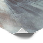 Schönes weißes Aura Angelic Abbildung Gebet Poster (Ecke)