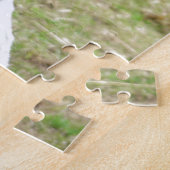 Schönes weißes Lama Puzzle (Seite)