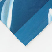 Schönes weißes Lilienmuster Fleecedecke (Ecke)