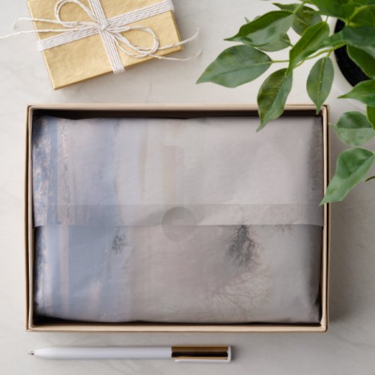 Schönes Weißes Pferd Galloping im Schnee Seidenpapier (Geschenk)