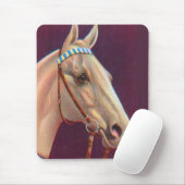 schönes weißes Pferd Mousepad (Mit Mouse)