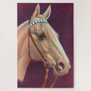 schönes weißes Pferd Puzzle