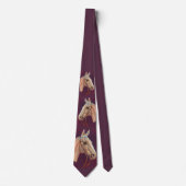 schönes weißes Pferdeschild Krawatte (Vorderseite)