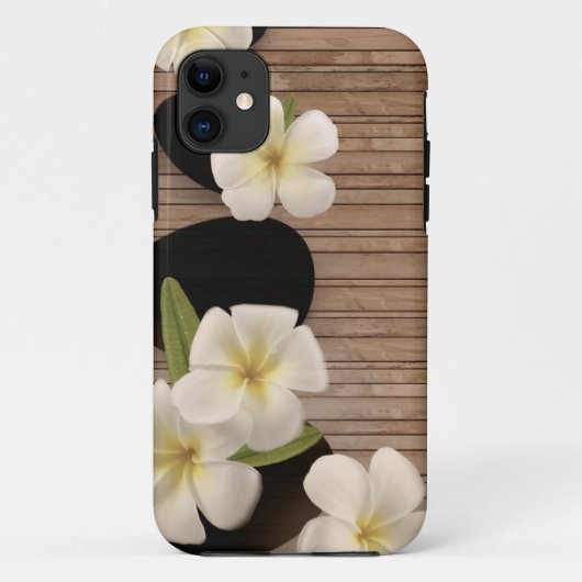 Schönes weißes Plumeria-Blumen iPhone 5 5S Case-Mate iPhone Hülle (Rückseite)
