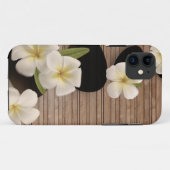 Schönes weißes Plumeria-Blumen iPhone 5 5S Case-Mate iPhone Hülle (Rückseite (Horizontal))
