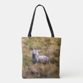 Schönes weißes Prairie Pferd Tasche (Rückseite)